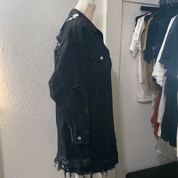 Zara Longline Denim Jacket - Picture 5 of 10